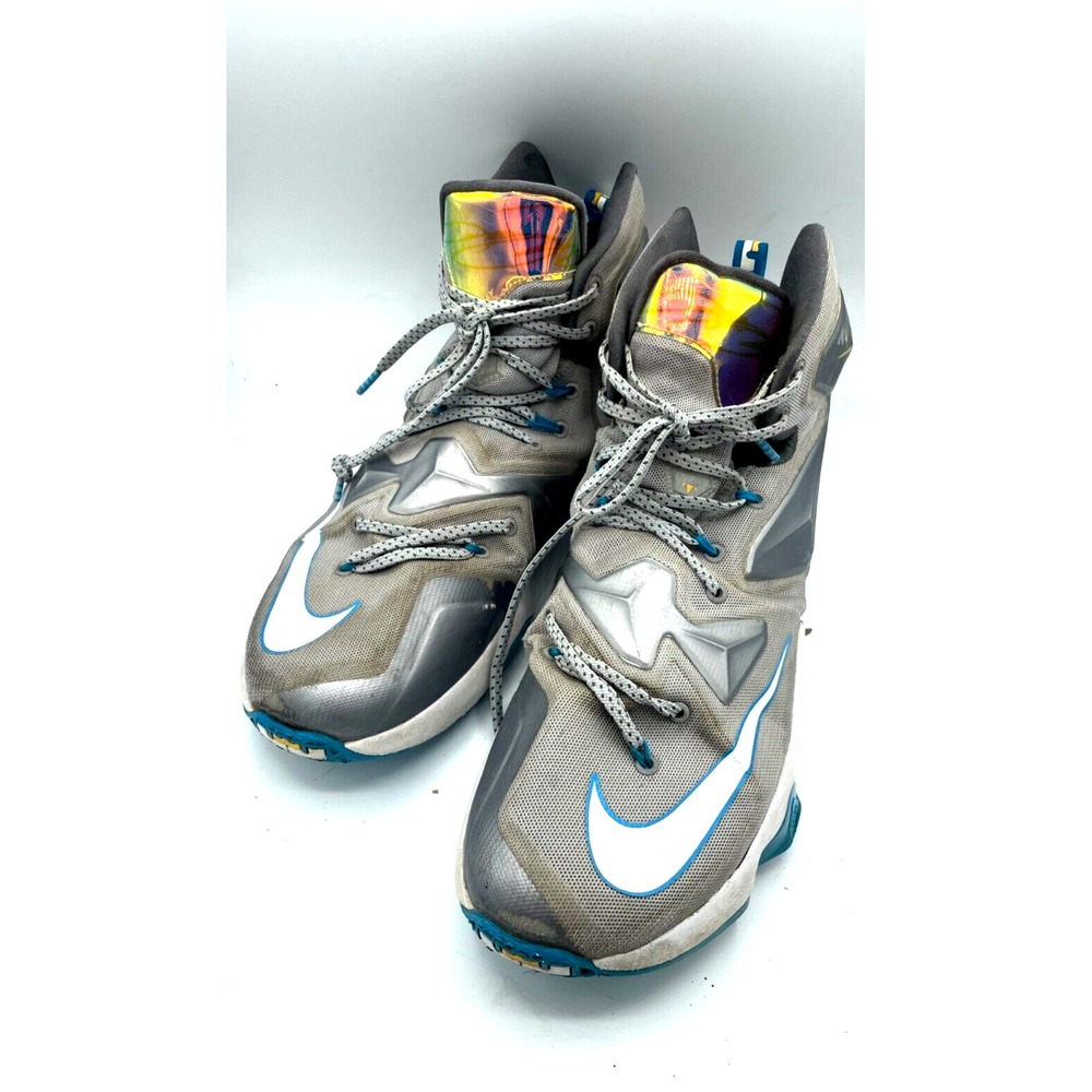 NIKE Mens LeBron XIII Size 13. Basketball Shoes 807219-014 Size 12 Blue Lagoon